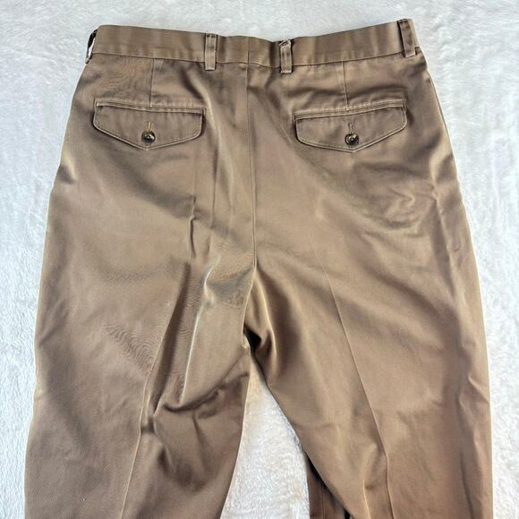 L.L. Bean Chino Pants / Slacks 0 BTK8 Men's Size 34 Brown - Picture 3 of 10
